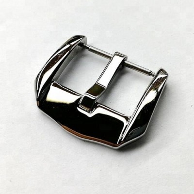 12mm to 14mm Square Steel Shiny  or Matte Solid  Oil Pressure Watch Band Buckle